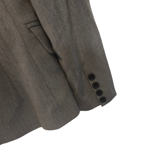 Milly size 2 xs wool grey blazer single button - Picture 4 of 10